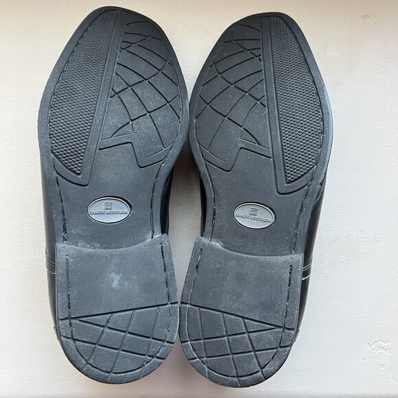 Sandro Moscoloni Black Leather Cap Toe Oxford Lace up Shoes Men’s Size US 13 M - Picture 14 of 16